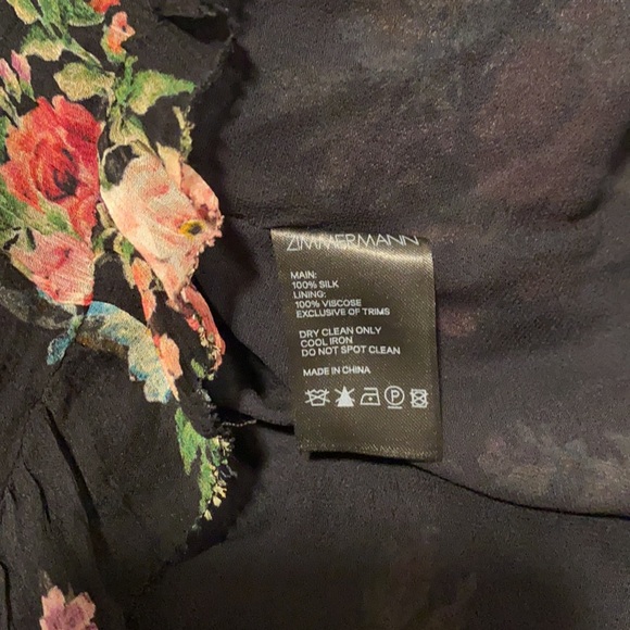 Zimmermann Honour Floating Ruffle Black Playsuit - Picture 7 of 10